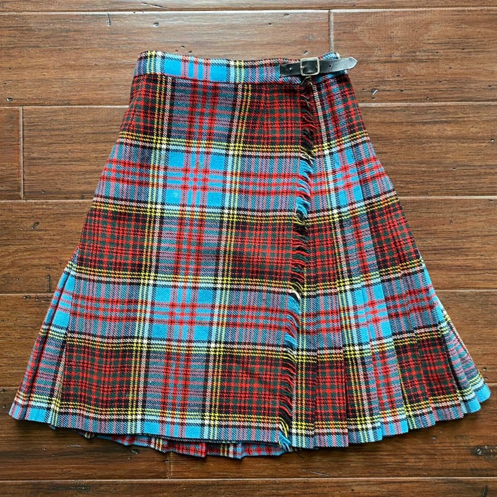 VINTAGE GLENCONNER || TARTAN WRAP SKIRT